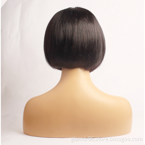 Cheap Price Short Bob Human Hair Wig,8inch-14inch Wholesale Mink Brazilian Hair Wig,4x4 Closure Short Bob Wigs For Black Women